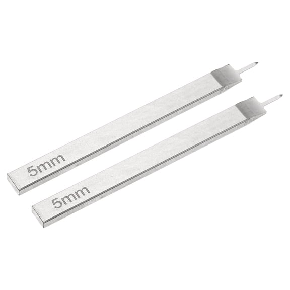 2Pcs 5mm 1 Prong Leather Hole Stitching Punch Tool for Hand Sewing, White