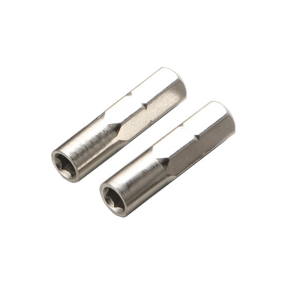 2Pcs 6.35mm to 4mm Socket Screwdriver Bit Adapter for Efficient Tool Conversion and Secure Screw Handling