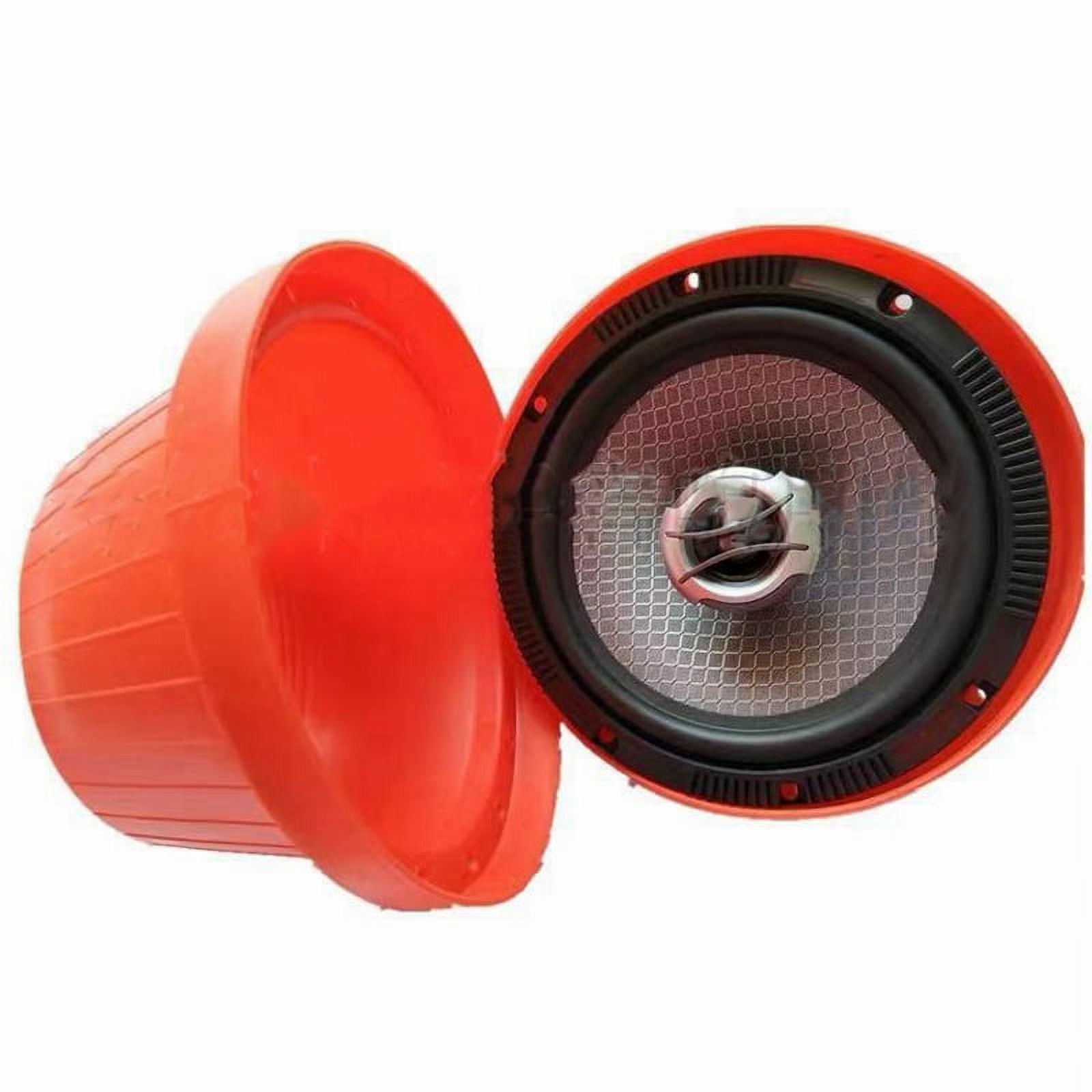2Pcs 6.5 Inch Universal Car Speaker Waterproof Cover Silicone Sound Insulation and Heat Gasket