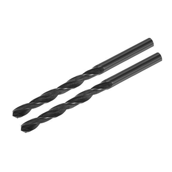 2Pcs 6.9mm Dia Split Point Tip 141mm Long High-Speed Steel Twist Drill Bit
