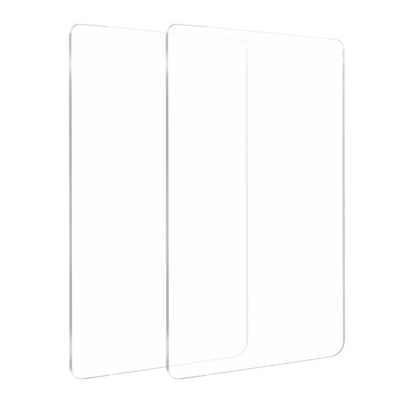 2Pcs 6"x8.8" Clear Acrylic Board Acrylic Sheets 3mm Plexiglass Sheets for Craft Projects Wedding Blank Picture Frames DIY Display Projects