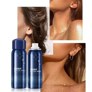 NOGIS Gold Body Glitter Spray, Shimmering Spray Powder Sparkle