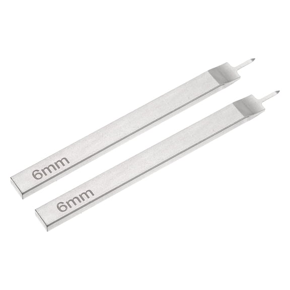 2Pcs 6mm 1 Prong Leather Hole Stitching Punch Tool for Hand Sewing, White