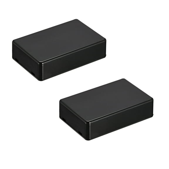 2Pcs 70 x 45 x 18mm Electronic Plastic DIY Junction Box Enclosure Case Black