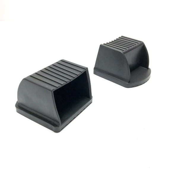 2Pcs 70X50Mm Fitness Equipment Rectangle End Cap Rubber Gym Floor Protectors