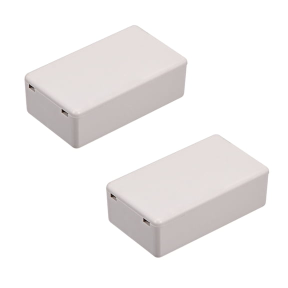 2Pcs 71 x 41 x 23mm Electronic Plastic DIY Junction Box Enclosure Case White