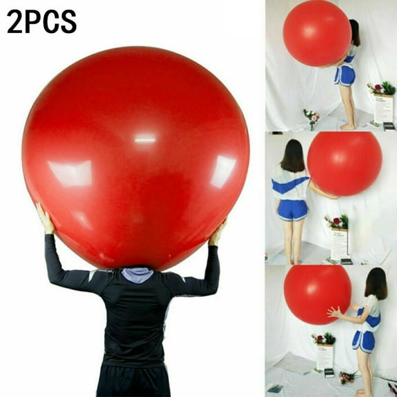 2Pcs 72 Inch Latex Giant Human for Egg Balloon Round Funny Game Balloon Toys