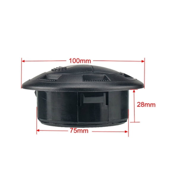 2Pcs 75mm Round Black ABS A/C Air Conditioning Outlet Vent For RV Bus Car Boat