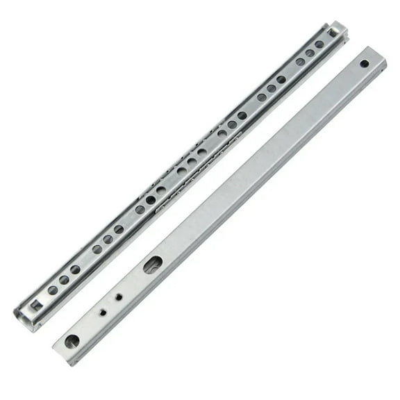 2Pcs 8"-16" Ball Bearing Drawer Slides Furniture Slide Steel Ball Bearing Slides