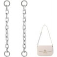 thumbnail image 1 of 2Pcs 8.26 Inch Bag Extender Chain Platinum Handbag Strap Extender Bag Strap Extender Metal Cable Chain Purse Strap Extenders Bag Strap Replacement with Clasps, 1 of 8