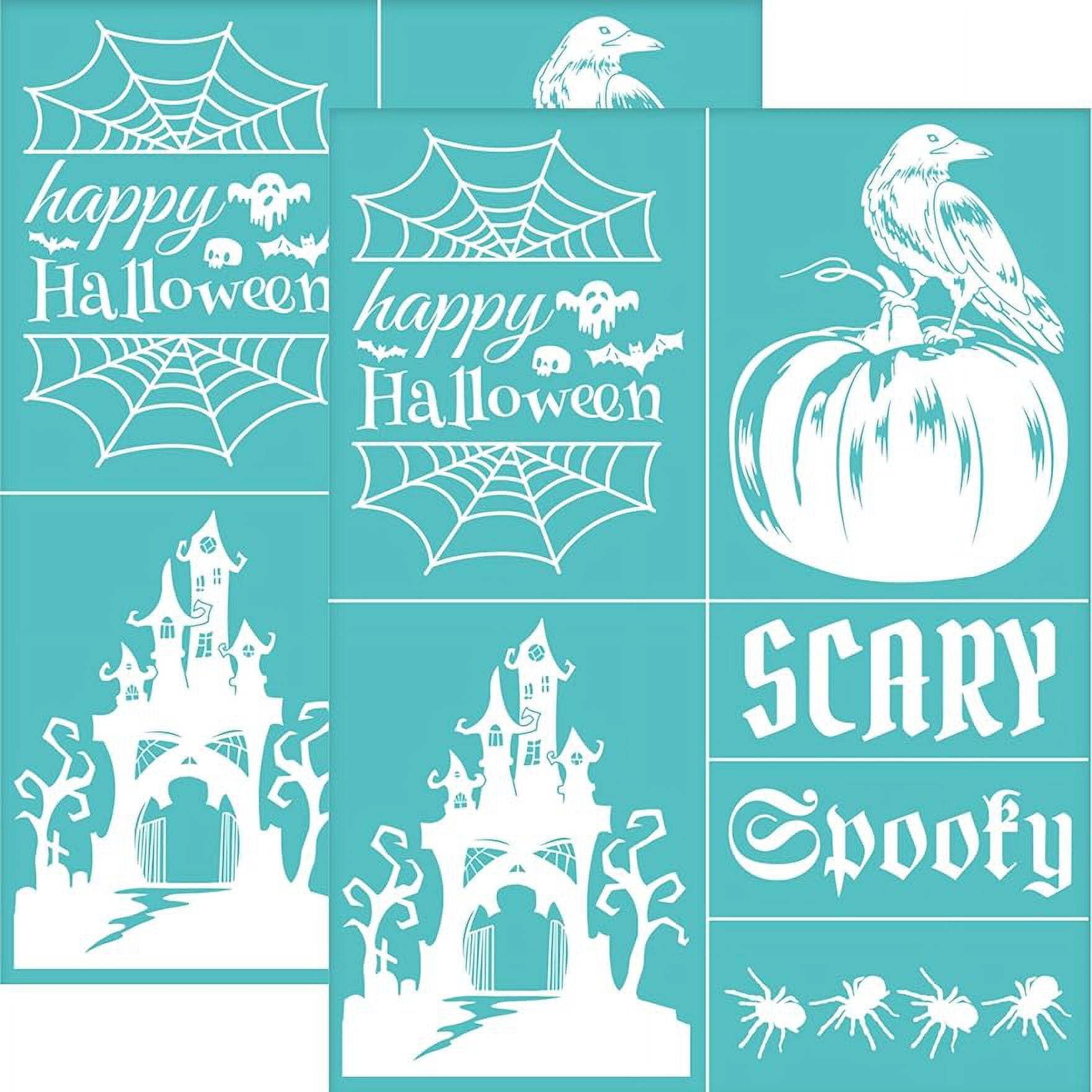 2Pcs 8.6x11 Inch SelfAdhesive Silk Screen Printing Stencil Raven