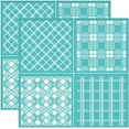 thumbnail image 1 of 2Pcs 8.6x8.6 Inch Self-Adhesive Silk Screen Printing Stencil Buffalo Plaid Silk Screen Stencil, 1 of 9