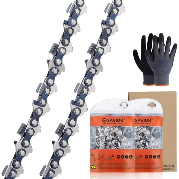 2Pcs 8 Inch Replacement Chain for Ryobi P4360 RY43160 P4361 P5452 for Milwaukee 3004-20 for Worx WG349.9 33 Drive Links 043" Gauge 3/8" LP Pitch 8 Inch Pole Saw Chain, R33