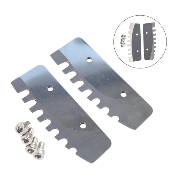 2Pcs 8 Inches Replacement Auger Blades Ice Auger Blades For Power Ice Auger Tool Ice Auger Blades Power Tools For Fast Cutting