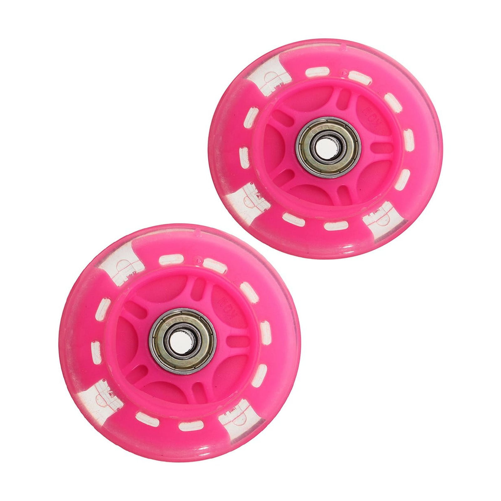 2Pcs 80Mm Scooter Wheels Led Flash Replacement Wheel Roller Skates