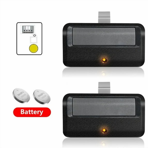 2Pcs 891Lm For Liftmaster Chamberlain Garage Door Opener Remote Yellow Button