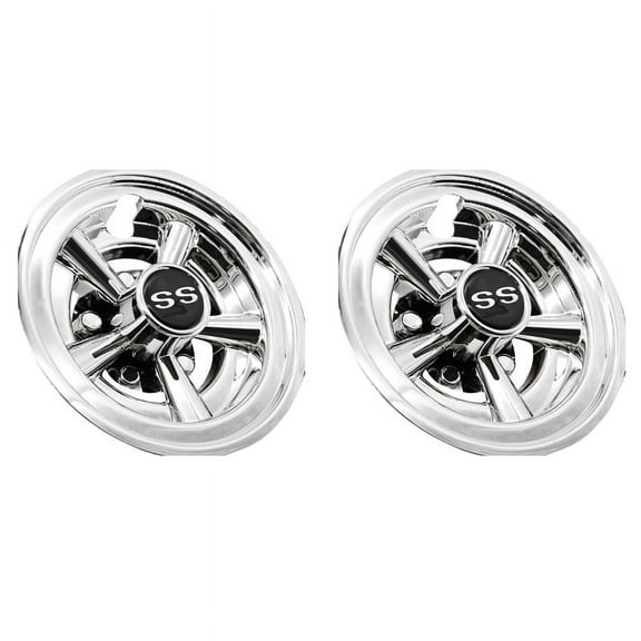 2Pcs 8Inch Golf Cart Wheel Covers, 5 Spoke Design Hub Cap for Golf Carts for Club Car, ,