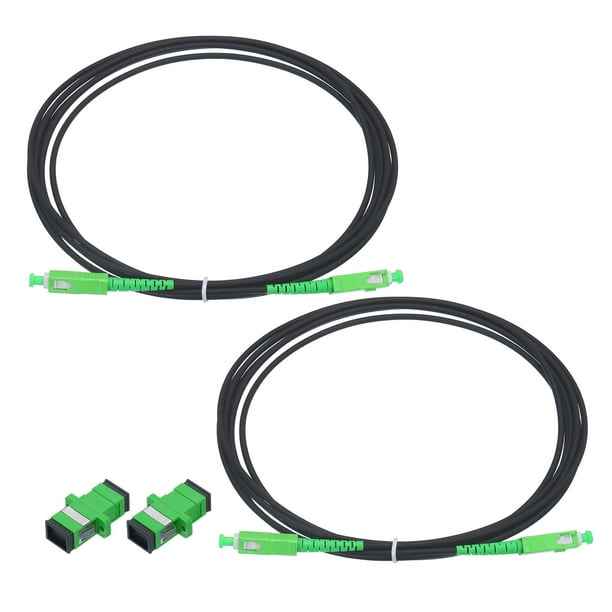 2Pcs 9.8Ft Single Mode Simplex OS2 Fiber Optic Cable LSZH SC/APC-SC/APC ...