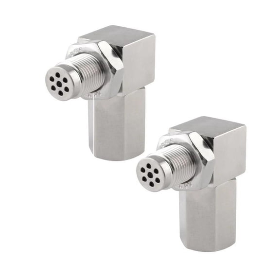 2Pcs 90 Degree Detachable Mini-catalytic Converter Sensor Automotive Accessories Mini-catalytic Converter M18X1.5 Oxygen Sensor Car O2 Sensor