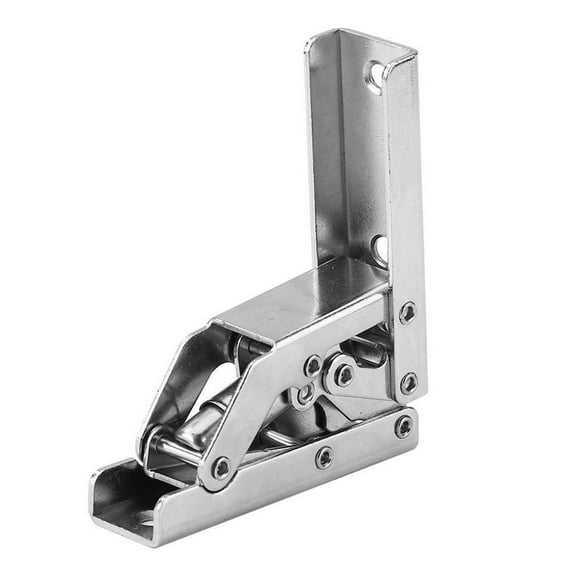2Pcs 90 Self-Locking Folding Hinge Table Leg Bracket 180 Spring Folding Hinge