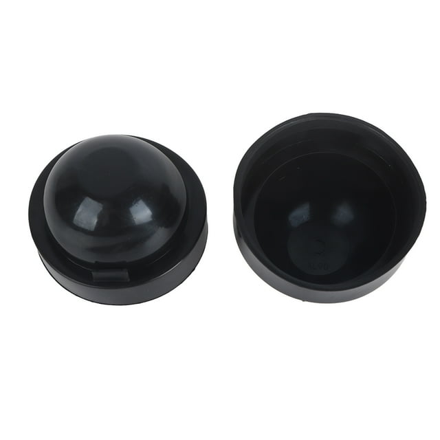 2Pcs 90mm Black Rubber Car LED Headlight Dust Cover Housing Seal Cap