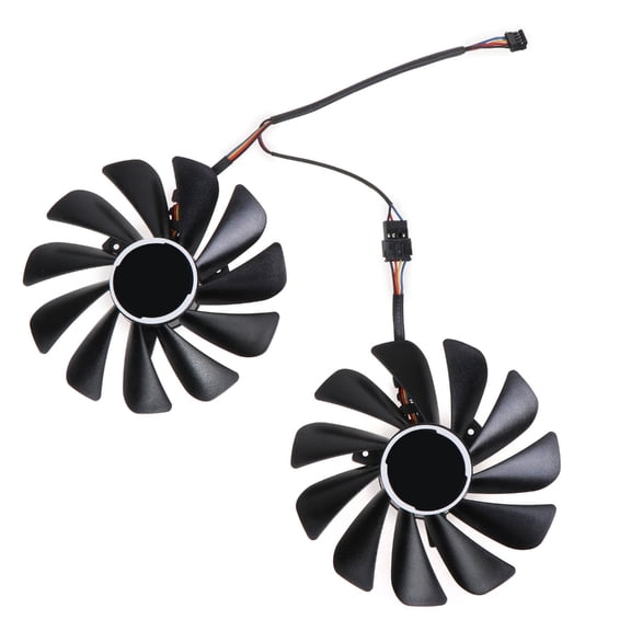 2Pcs 95mm 4Pin FDC10U12S9-C 12V 0.45A VGA Fan Graphics Card Cooling Fan for Radeon RX 5700 XT 5700XT GPU