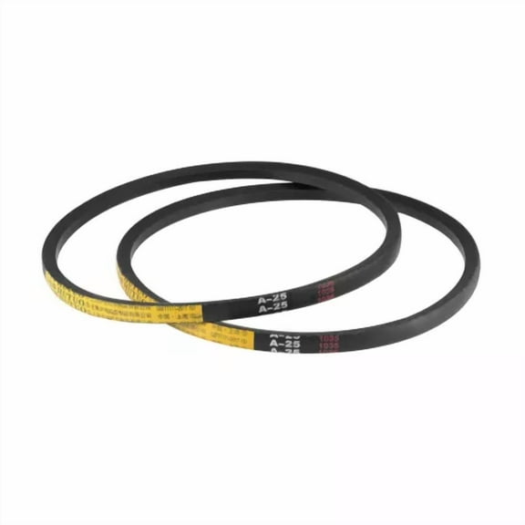 2Pcs A25 V-Belts 25" Pitch Length A-Section Rubber Drive Belt