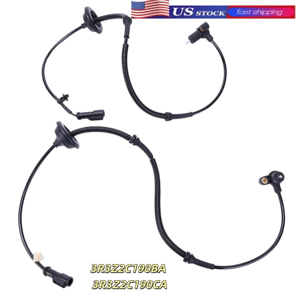 2Pcs ABS Anti-Lock Brake Speed Sensors Wheel Speed Sensor Rear Compatible for Ford Mustang 1999-2004 Replace 3R3Z2C190BA 3R3Z2C190CA
