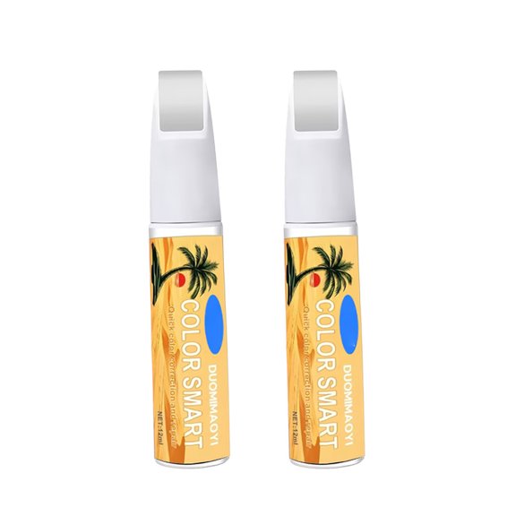 2Pcs ABS Touch Fills Paint Pens Vehicle Touch Fills Paint Pens Quick Drying for Automotive Scratch Removal & Color Matching