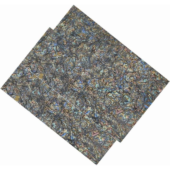 2Pcs Abalone Shell Sticker 30.5x20.3cm Abalone Veneer Sheets Rectangle Colorful PVC Imitation Abalone Shell Paper