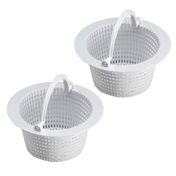 2Pcs Above Ground Pool Skimmer Basket with Handle Swimming Pool Cleaning Tool