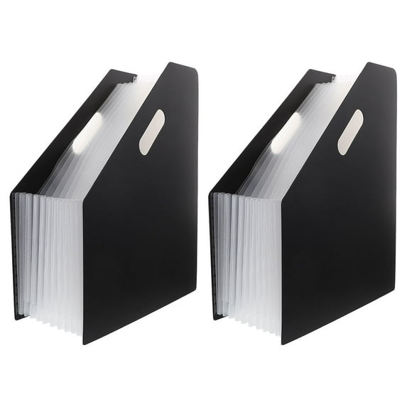 2Pcs Accordion Folder for Documents Accordion File Organizer Vertical Accordion File Organizer