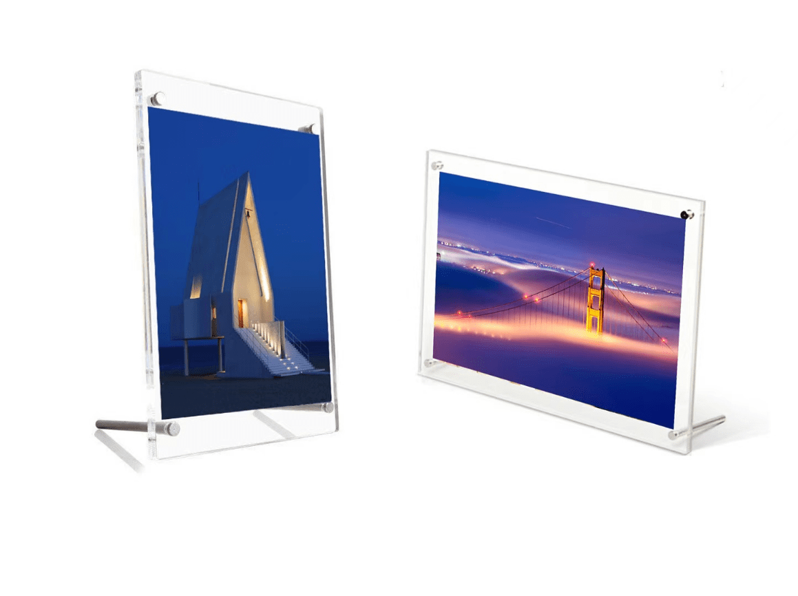 2Pcs Acrylic 8.5x11 inch Desktop Photo Frame Picture Display Acrylic ...