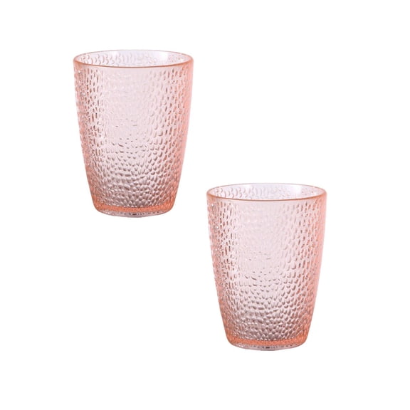 2Pcs Acrylic Drinking Glasses, Reusable Tumblers Drinkware Unbreakable Water Glasses Cups Stackable & Dishwasher Safe For Home Outdoors Restaurant, Light Blue 2.2X3.07X4.49Inch