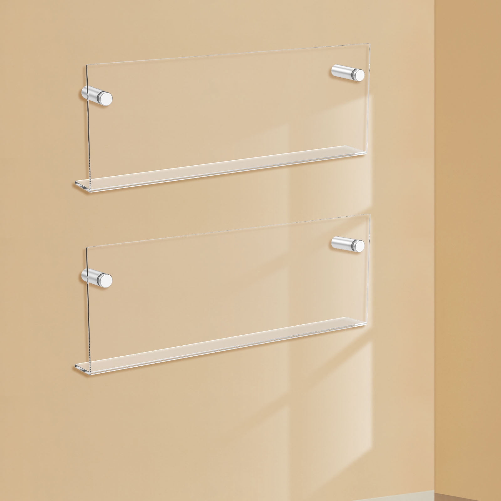 2Pcs Acrylic Magazine Holder Clear Acrylic Magazine Rack Easy to ...