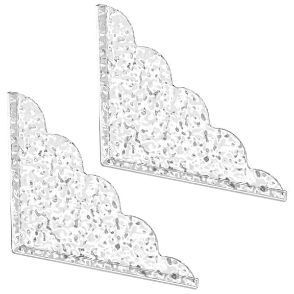 2Pcs Acrylic Shower Splash Guards With Silicone Base Waterproof Transparent Bathtub Water Guards Easy To Install Wear Resistant Tub Corner Guards for Bathroom