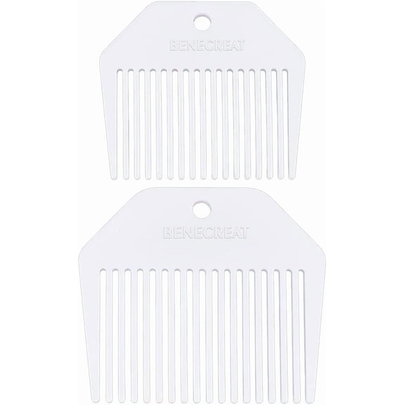 2Pcs Acrylic Weaving Comb Tapestry Weaving Comb Tools Loom Comb Weaving Knitting Accessories for Tapestry Craft Wall Decor Making