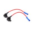 2Pcs Add A Circuit Adapter Low Profile Mini Blade Fuse Box Holder for