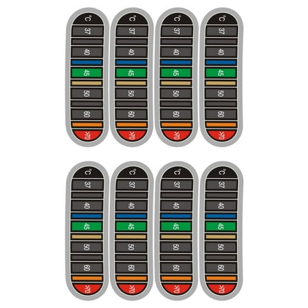 2Pcs Adhesive Thermometers Strips for Milk Bottles Color Temperature Display Stickers Coffee Cup Thermometers Sticker