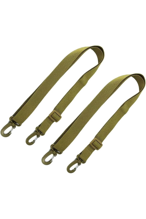 2Pcs Adjustable 1-Inch Universal Tactical Bag Strap Replacement Nylon Shoulder Sling Strap for Water Bottle Pouch Hunting Bag