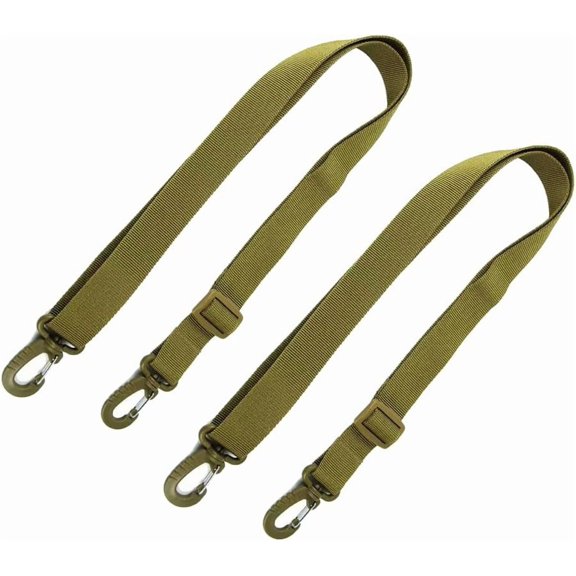 2Pcs Adjustable 1-Inch Universal Tactical Bag Strap Replacement Nylon Shoulder Sling Strap for Water Bottle Pouch Hunting Bag