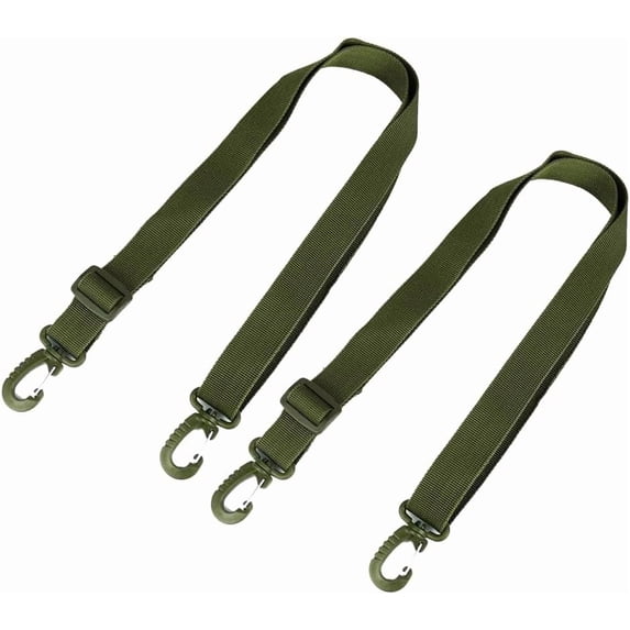 2Pcs Adjustable 1-Inch Universal Tactical Bag Strap Replacement Nylon Shoulder Sling Strap for Water Bottle Pouch Hunting Bag