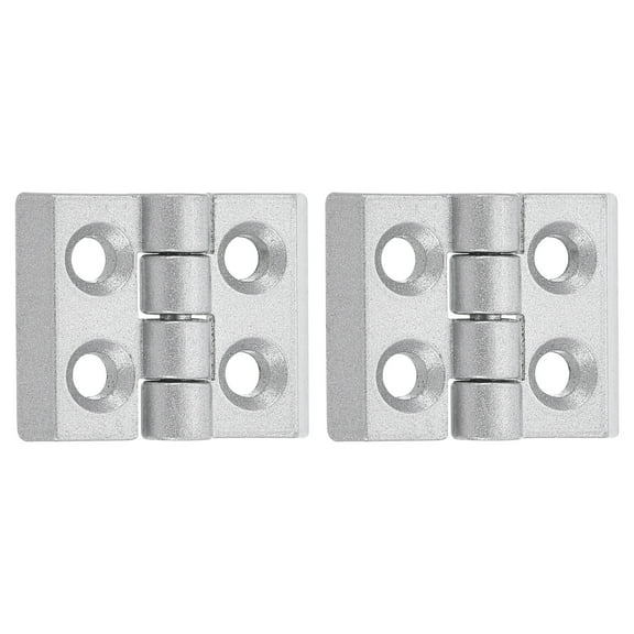 2Pcs Adjustable 180 Degree Hinges, 30mmx38mm Zinc Alloy Locking Leaf Table Hinges, Bifold Door Drop Leaf Hinge for Wooden Box Dining and Table Cabinets, Silver
