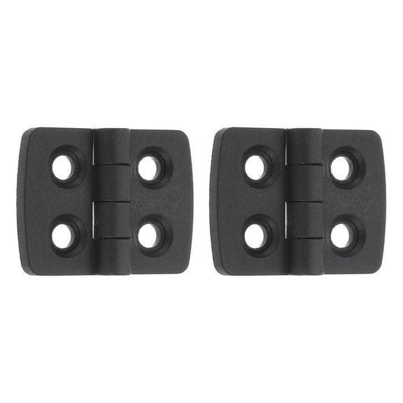 2Pcs Adjustable 180 Degree Hinges, 30mmx40mm Nylon Locking Leaf Table Hinges, Bifold Door Drop Leaf Hinge for Wooden Box Dining and Table Cabinets, Black