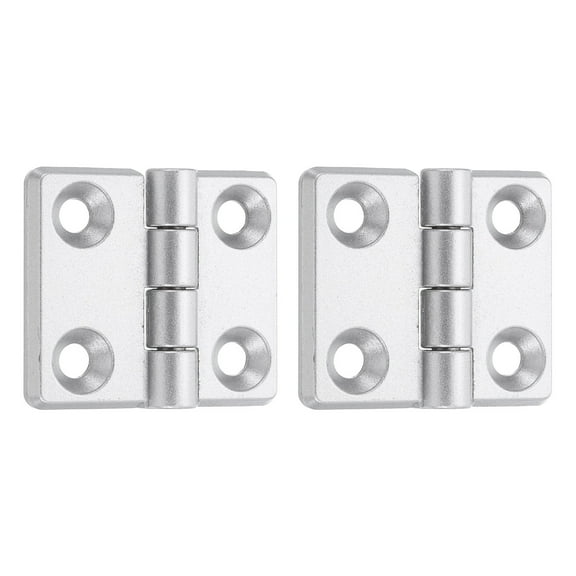 2Pcs Adjustable 180 Degree Hinges, 50mmx57mm Zinc Alloy Locking Leaf Table Hinges, Bifold Door Drop Leaf Hinge for Wooden Box Dining and Table Cabinets, Silver