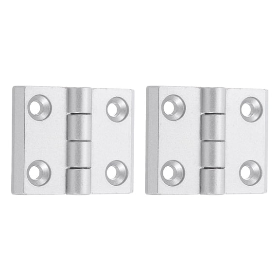 2Pcs Adjustable 180 Degree Hinges, 50mmx62mm Zinc Alloy Locking Leaf Table Hinges, Bifold Door Drop Leaf Hinge for Wooden Box Dining and Table Cabinets, Silver