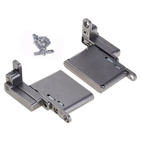 2Pcs Adjustable Aluminum Frame Glass Door Hinge Replacement Cabinet Hydraulic Damping Buffering Hinge