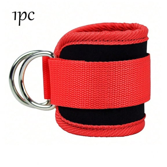 2Pcs Adjustable D-Ring Fitness Ankle Straps, Padded Cable Machine Ankle Cuffs (Multicolor)