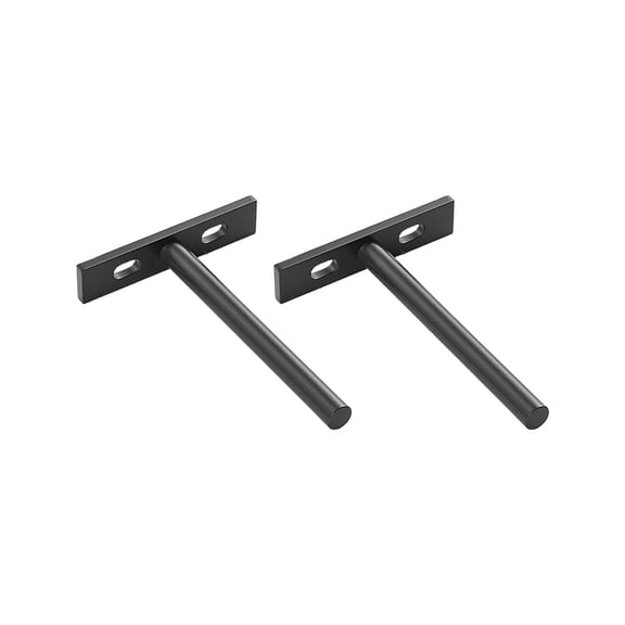 2Pcs Adjustable Heavy Duty Floating Shelf Bracket Concealed Floating Wall Shelf Support Metal Brackets Easy to Install