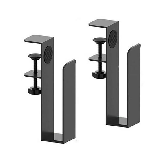 2Pcs Adjustable Laptop Mount Desk Side Storage Organizer For Home Office